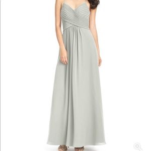 AZAZIE Haleigh Silver bridesmaid dress size 8